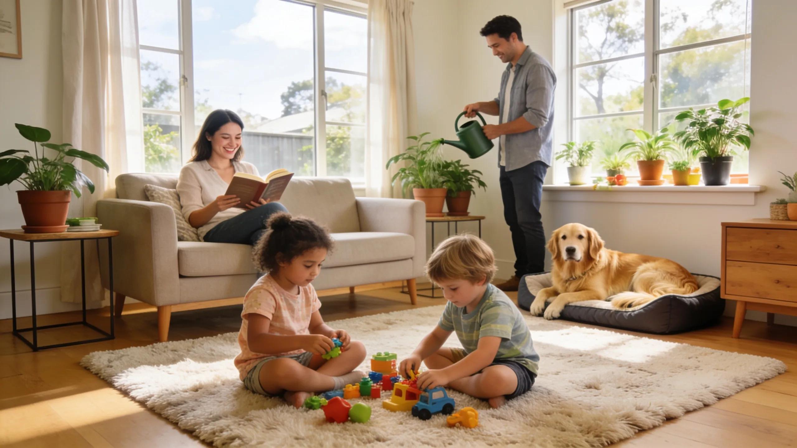 Family enjoying a safe and eco-friendly pest-free home in Melbourne