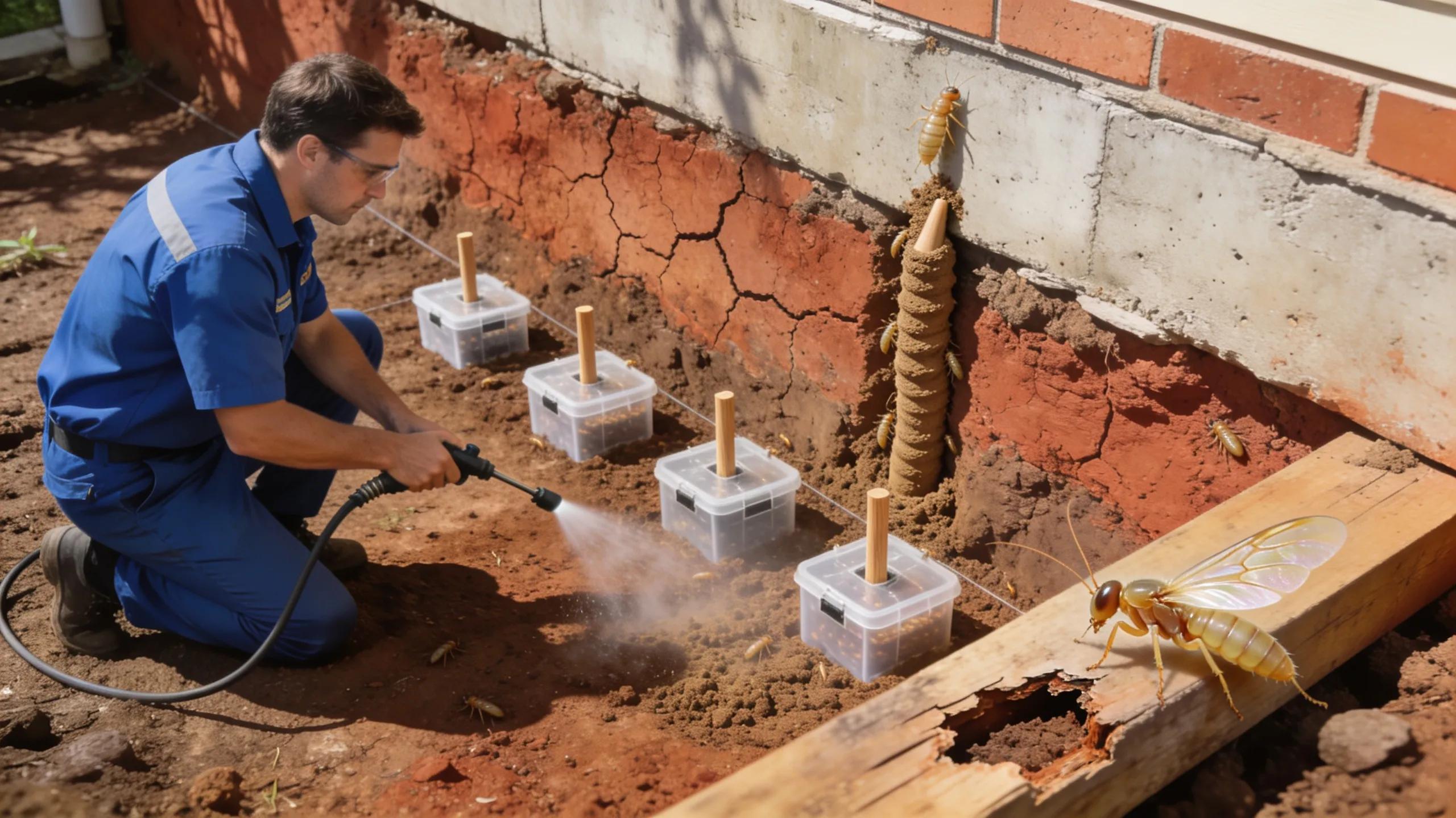 Effective termite treatment methods with baiting systems and chemical barriers in Melbourne