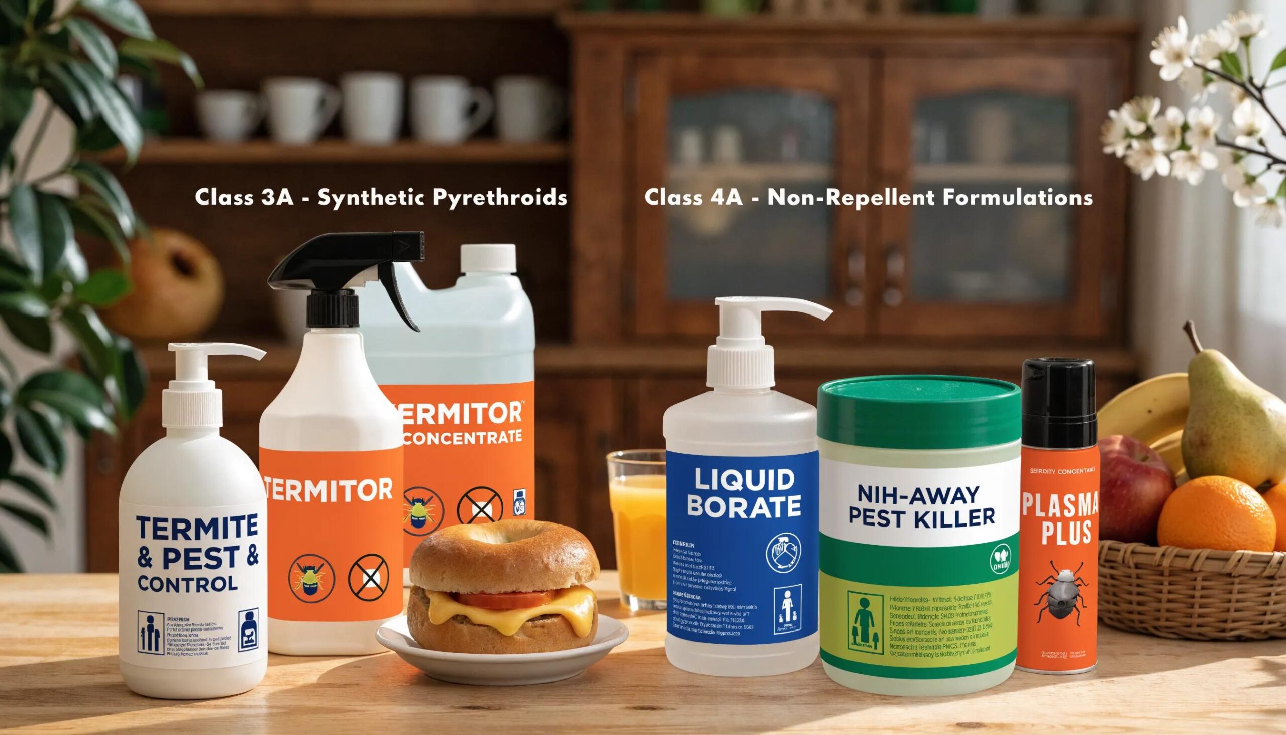 Pest control solutions including synthetic pyrethroids and non-repellent formulations for family safety
