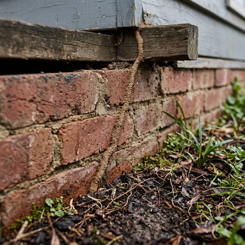 termite mud tubes